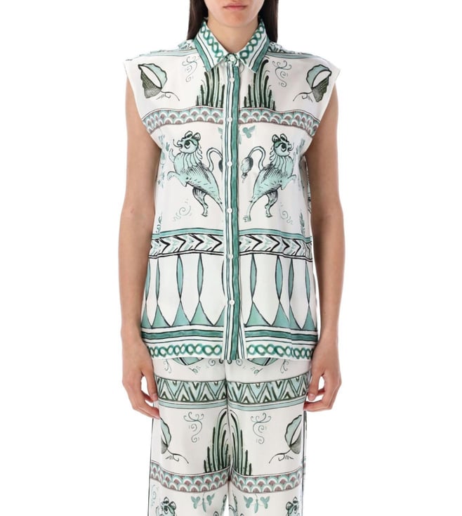 Fabiana Filippi White Graphic Shirt