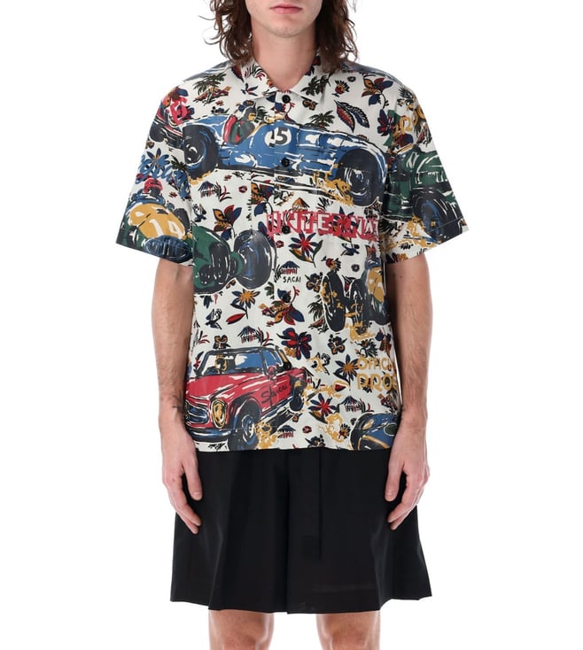Sacai Multi color Floral Shirt