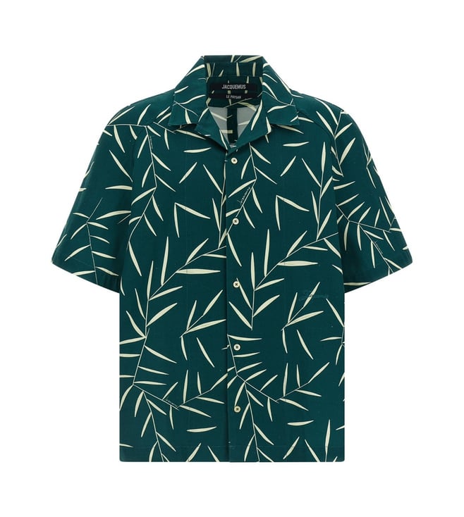 Jacquemus Green ' La Chemise Fonccio' Shirt