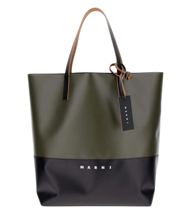 バッグ MARNI PVC TRIBECA HORIZONTAL TOTE BAG MARNI PVC TRIBECA