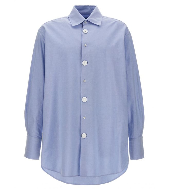 Tシャツ・カットソー J W ANDERSON Light blue oxford oversize shirt Jw Anderson Light Blue Oxford Oversize Shirt