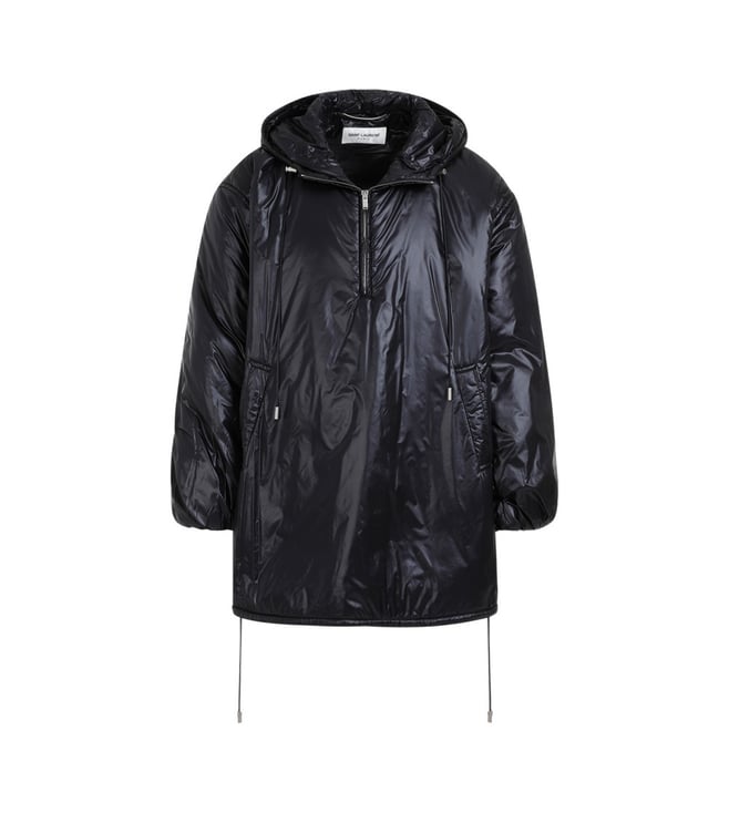Saint Laurent Black Half-Zip Nylon Jacket