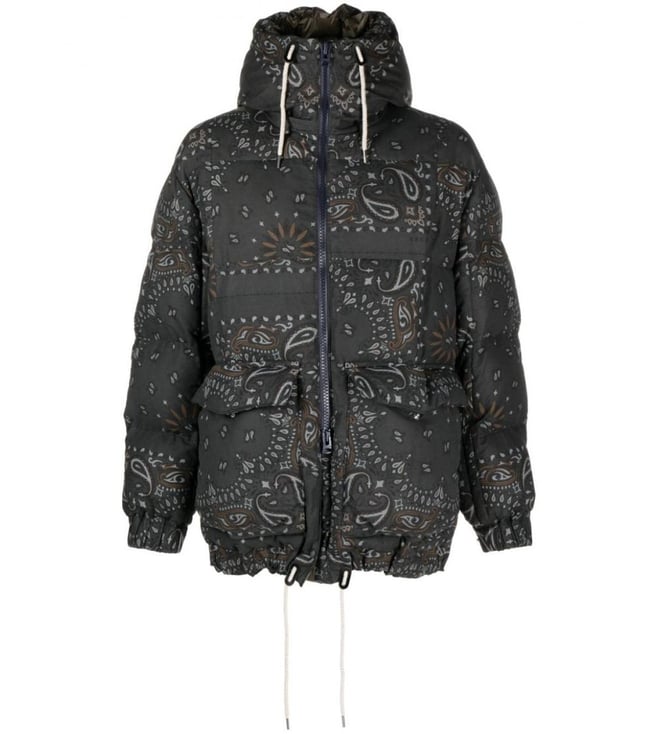 Sacai Grey Bandana Print Jacket