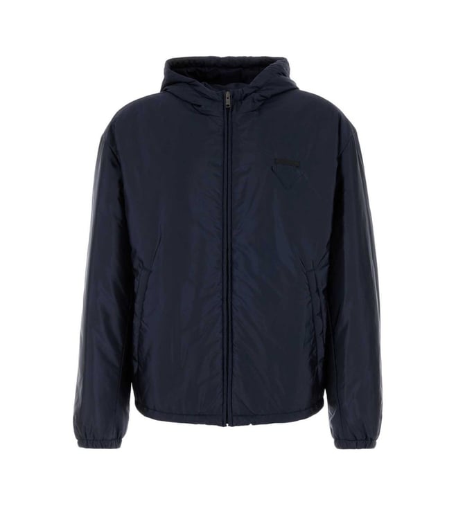 Prada Navy Blue Re-Nylon Padded Jacket