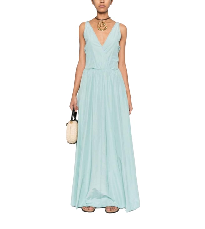 forte forte blue dress Forte Forte beaded-motifs Scalloped Dress | Blue