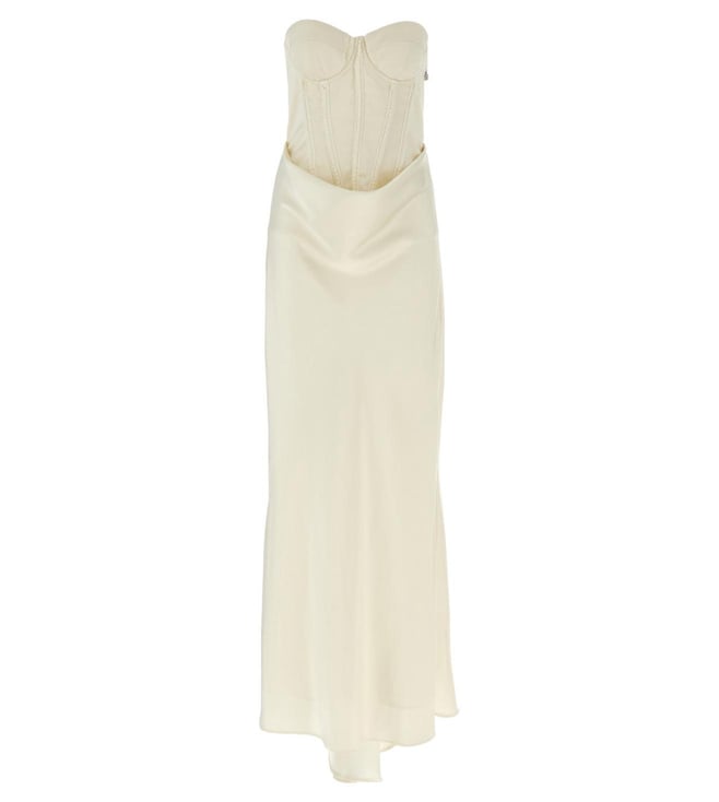 rotate corset dress Bridal embellished satin corset dress in white - Rotate
