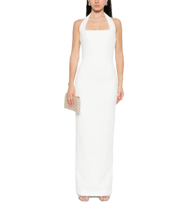Solace London White Ilona Maxi Dress