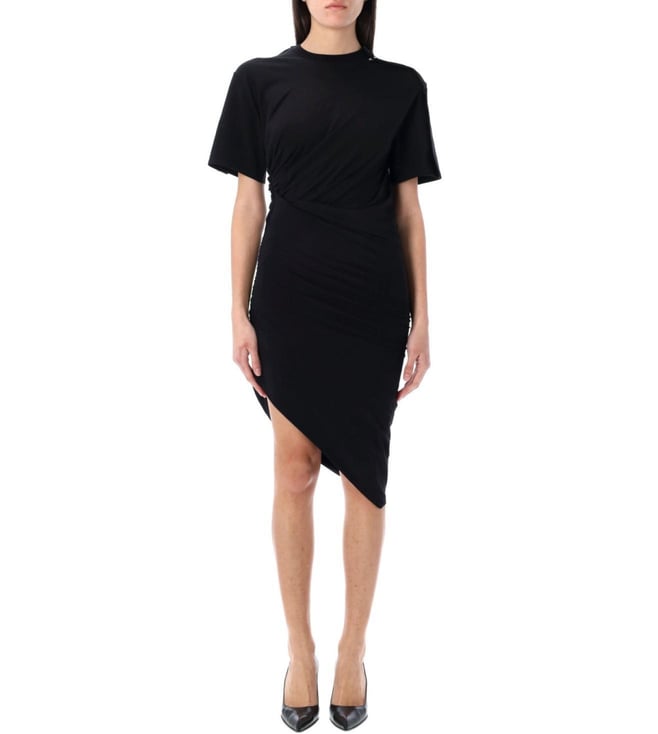 mugler black mini dress Mugler // Black Ribbon Mini Dress  VSP Consignment