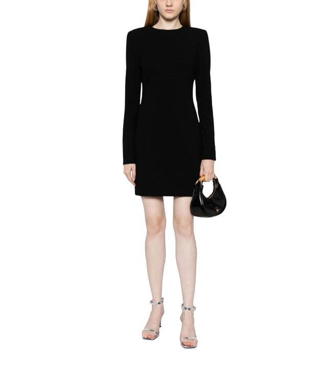 victoria beckham black mini dress Printed Mini Dress