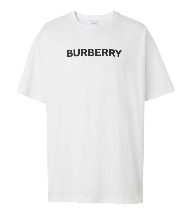 Burberry ロゴTシャツ 4y=110㎝ Burberry White Logo Print Logo Regular Fit T-Shirt