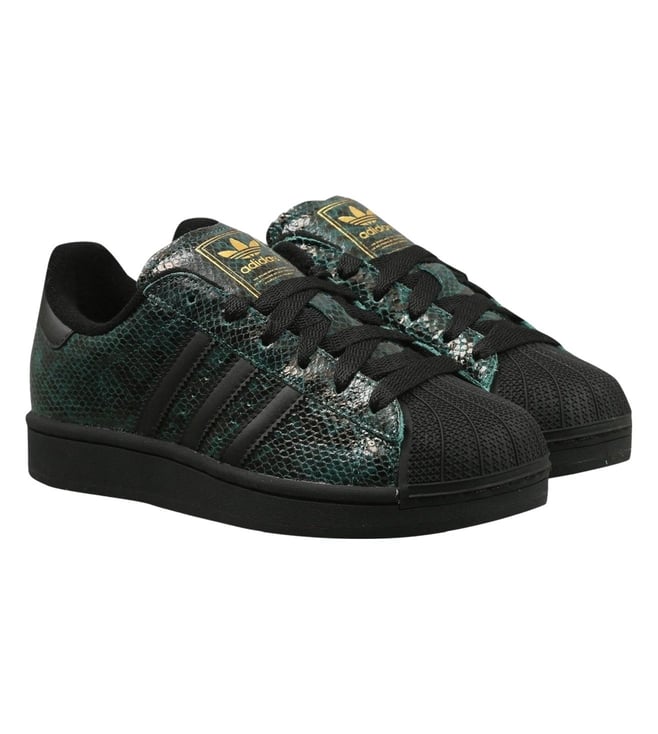 Adidas Originals Women's SUPERSTAR II Green Casual Sneakers