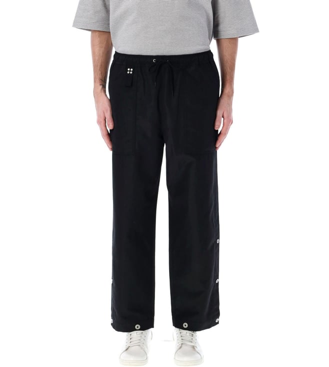 Commes Des Garcons Black Buttoned Relaxed Fit Pants