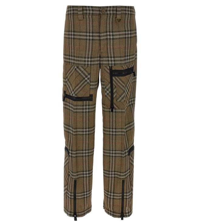 Burberry Multicolor Check Relaxed Fit Pants