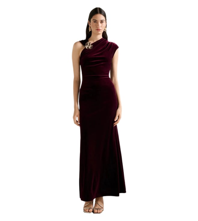 chinese dress ladies Jordan Maxi Dress (Blue Multicolour) L