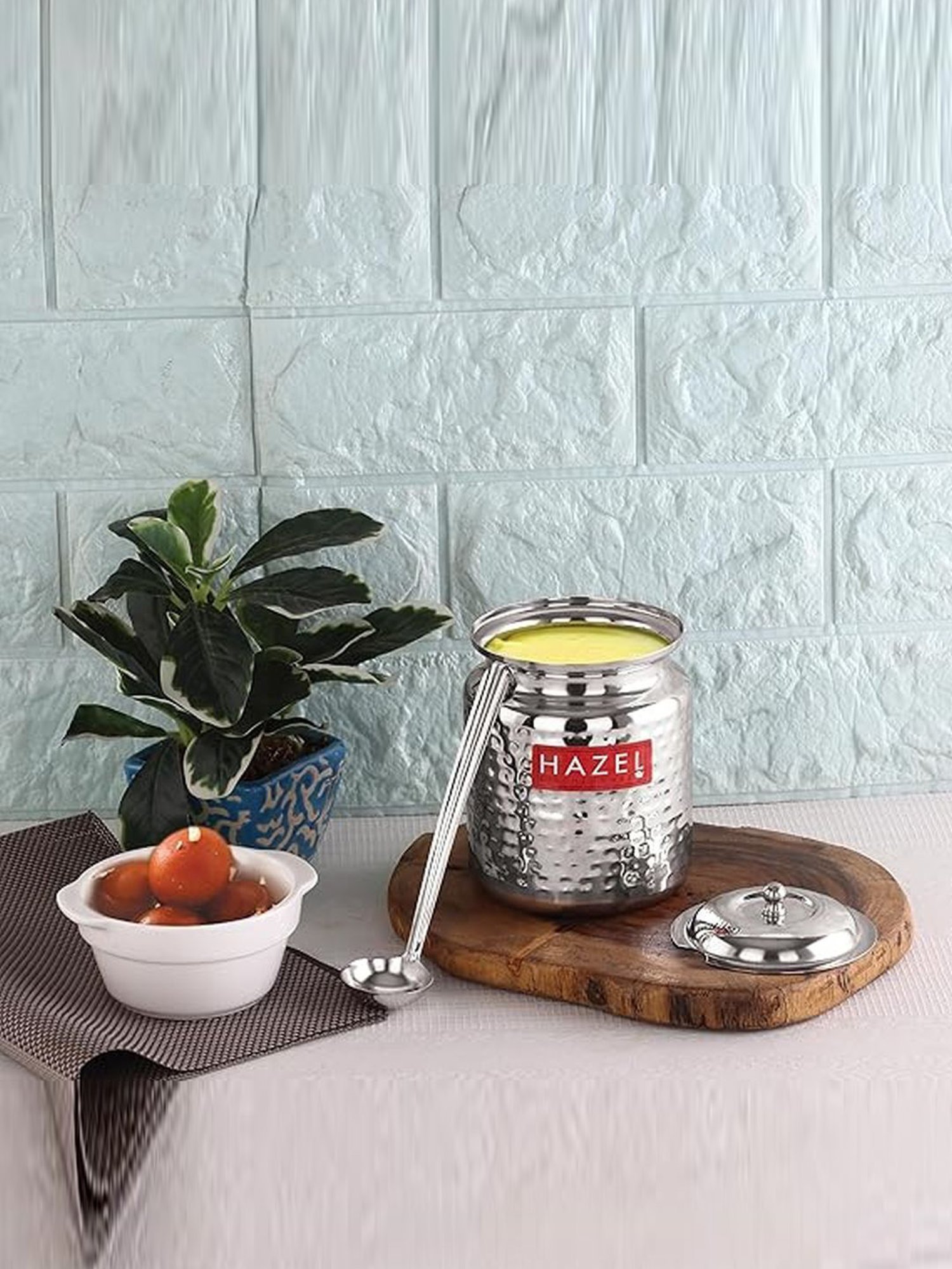 銀杯　48g Buy HAZEL Hammered Finish Stainless Steel Ghee Pot (400 ml) - Set
