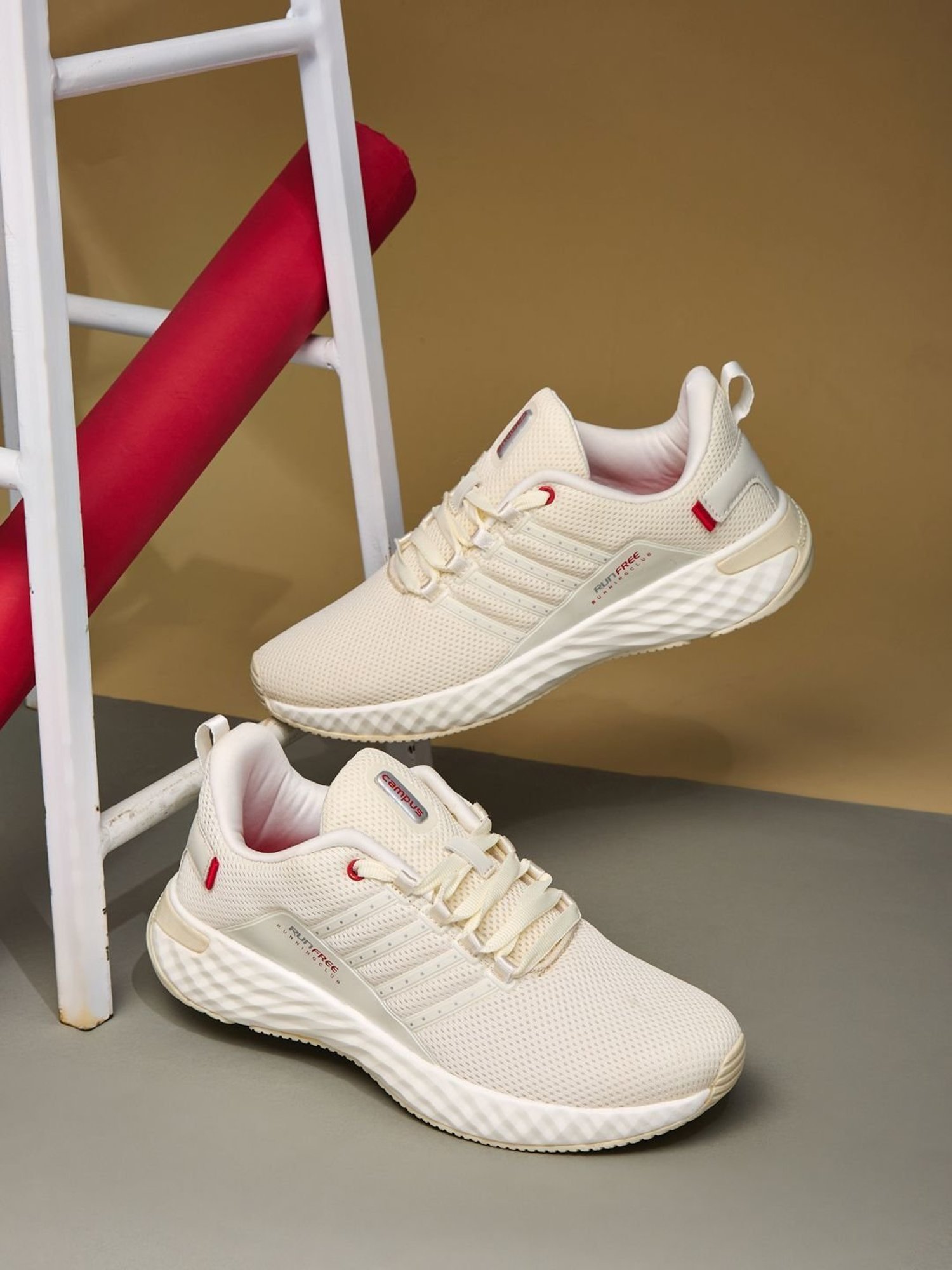 Buy Campus Men's Oslo Pro Off White Running Shoes for Men at Best