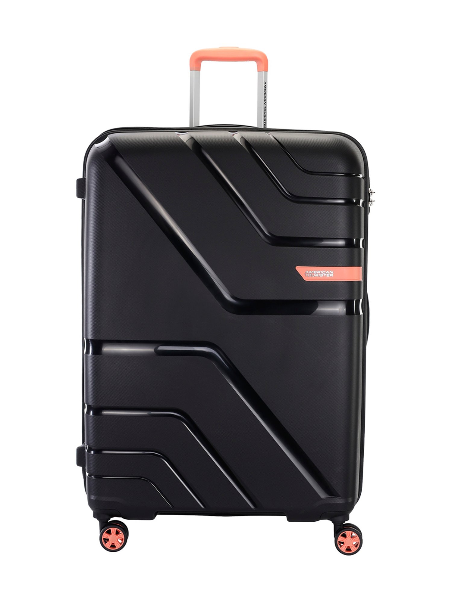 American Tourister Black Upland Sport Textured Large Hard Sided