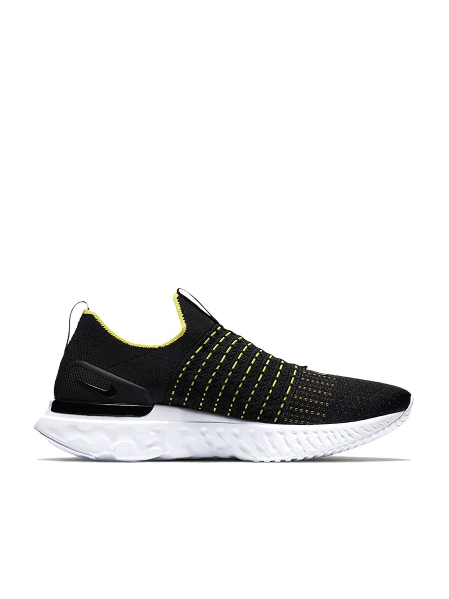 Nike Men's React Phantom Run Flyknit Series Black Running Shoes