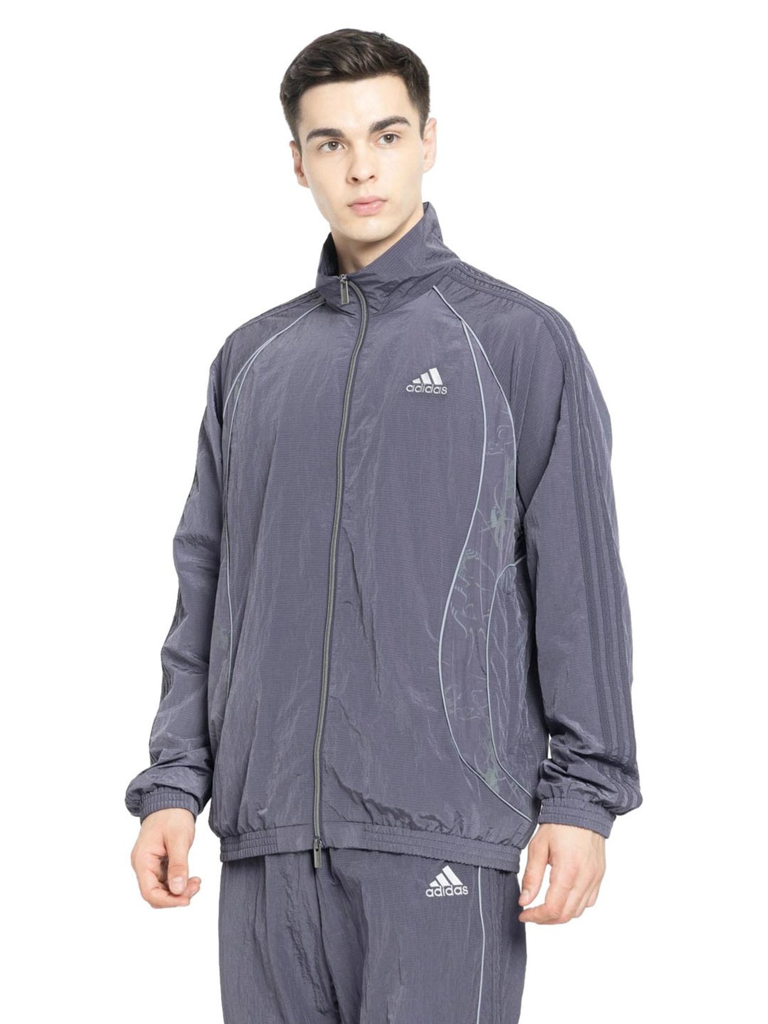 Adidas Originals Grey Loose Fit Sports Jacket