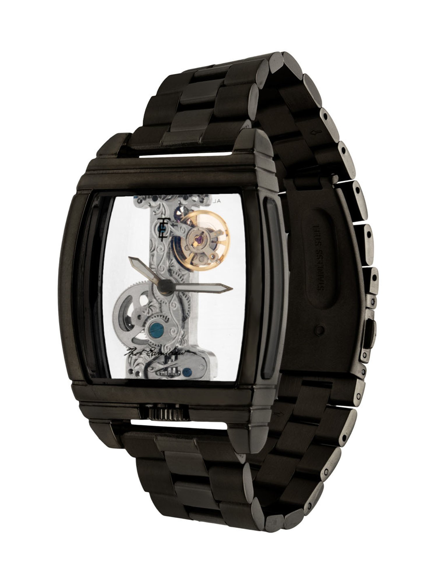 Thomas Earnshaw Orologio Uomo Discovery Wolver Bridge ES-8299-44 - Automatico Scheletro, Cassa Botte Acciaio 36mm, Cinturino Pelle - 4
