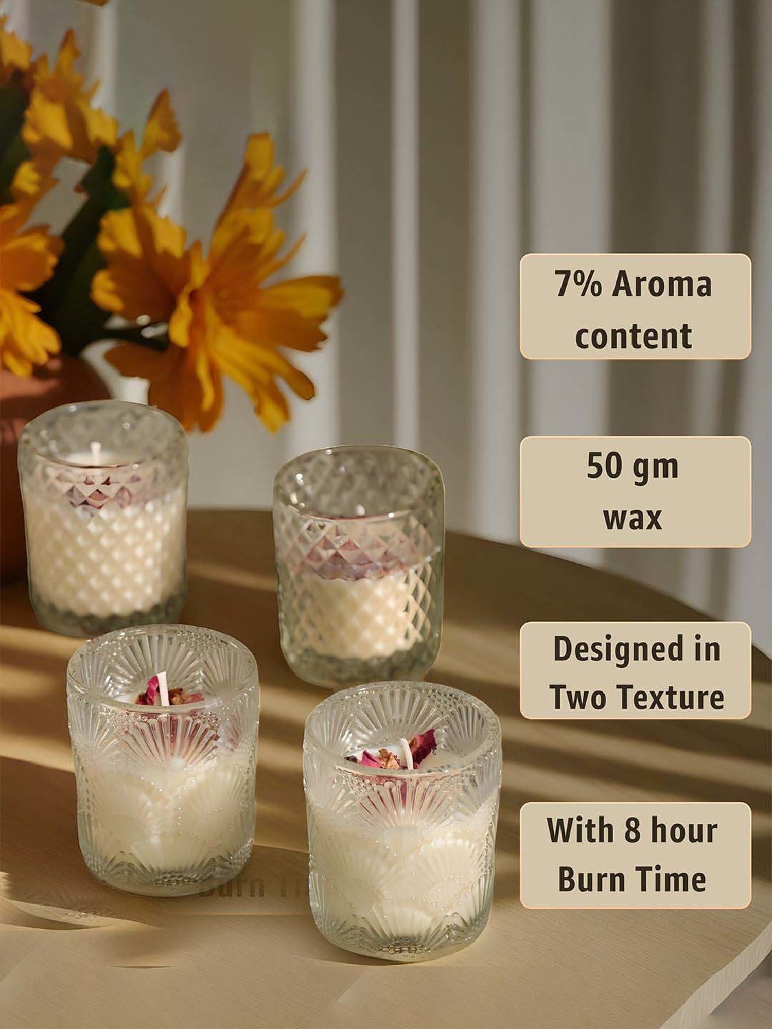 Buy Art Street White Glass Candle Pack of 4 at Best Price @ Tata CLiQ