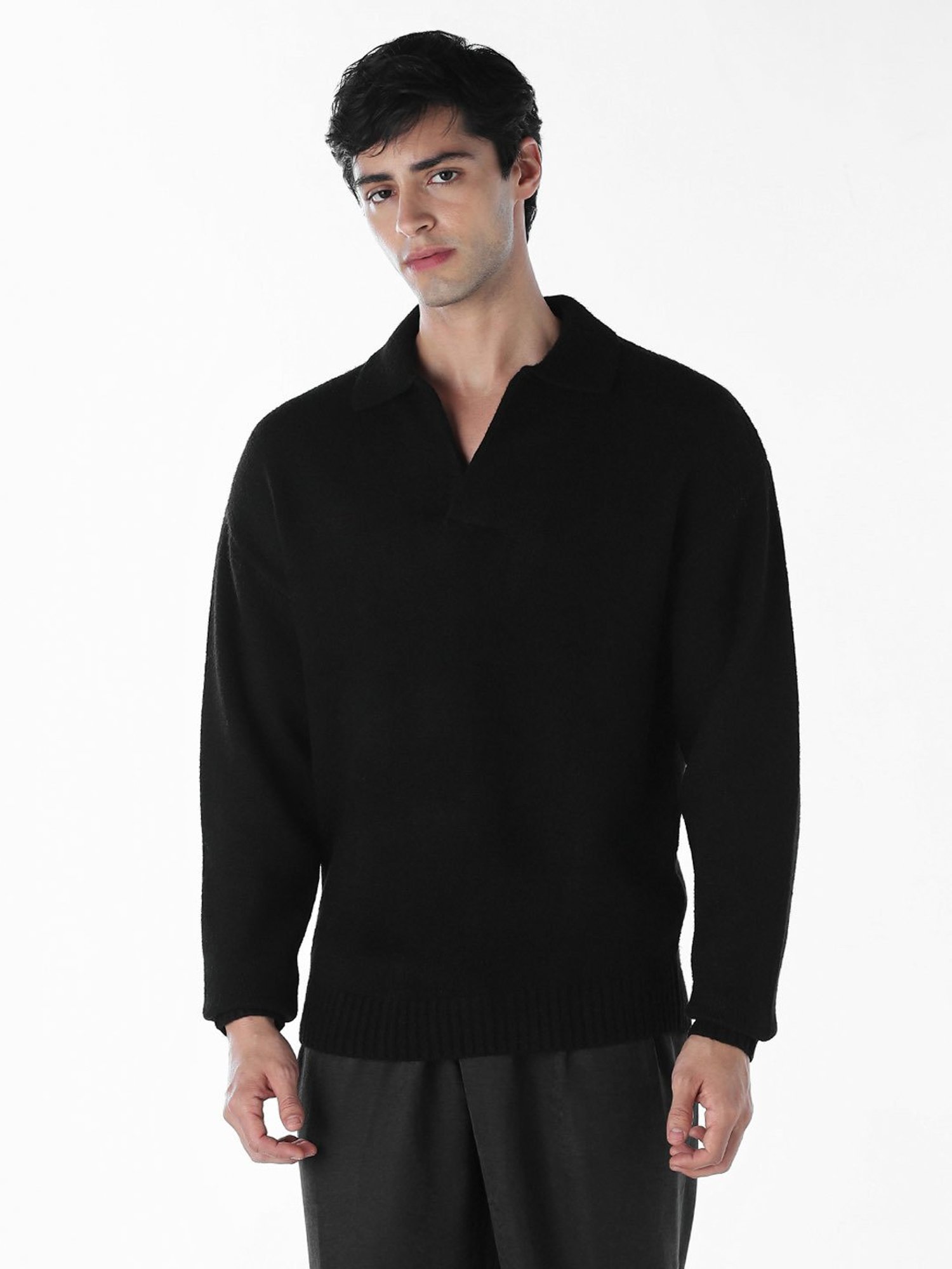 Jack & Jones Black Oversized Sweater