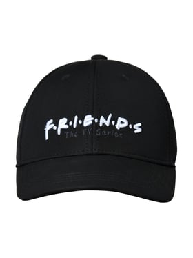 SocksXpress Black FRIENDS Embroidered Baseball Cap
