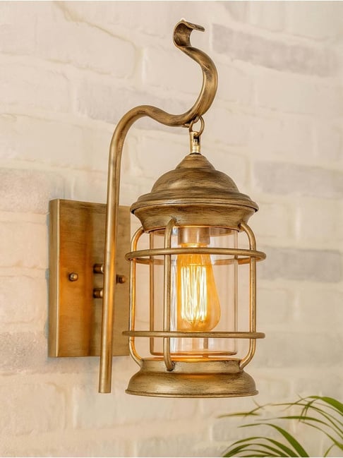 Buy Homesake Antique Gold Metal Rustic Wall Light Fixtures