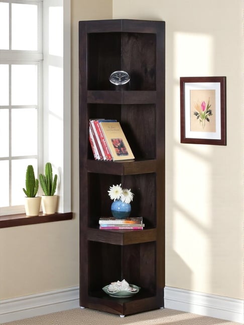 Buy Ikiriya Kassel Brown Wood Book Shelf Mahogany Finish at Best