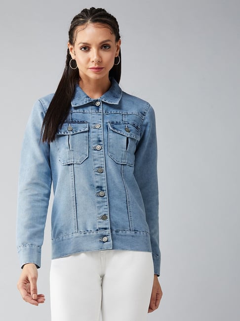 DOLCE CRUDO Light Blue Denim Jacket-picture-48