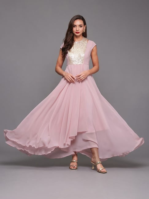 strapless open back dress Lotus Mini Dress - Blush | Mini Dress