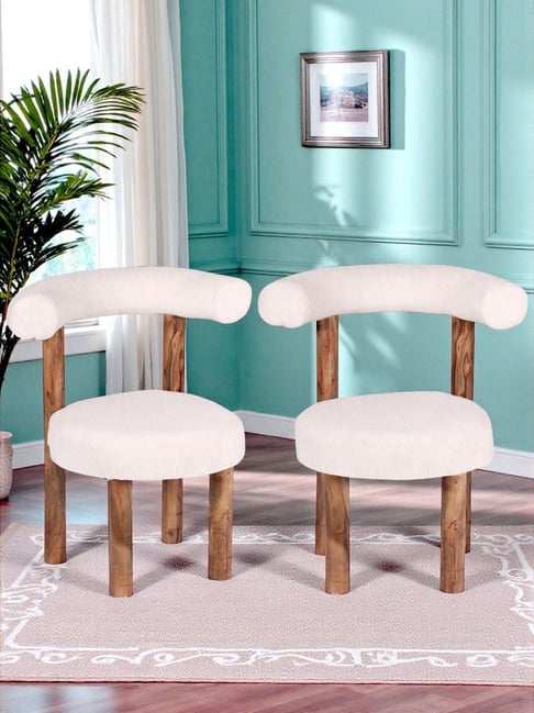 Buy Ikiriya Westfield Off White Mid Century Relaxing Lounge Chairs