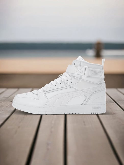 Buy Puma Men's Court Shatter White Ankle High Sneakers for Men at