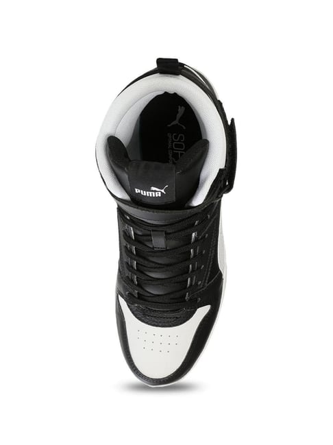 Buy Puma Men's Court Shatter Black White Ankle High Sneakers for