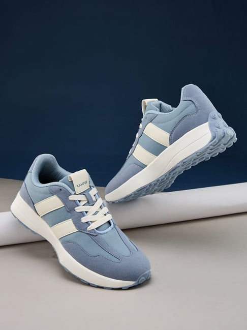 Buy Campus Men's OG-Collection BRISK Light Sky White Sneakers at