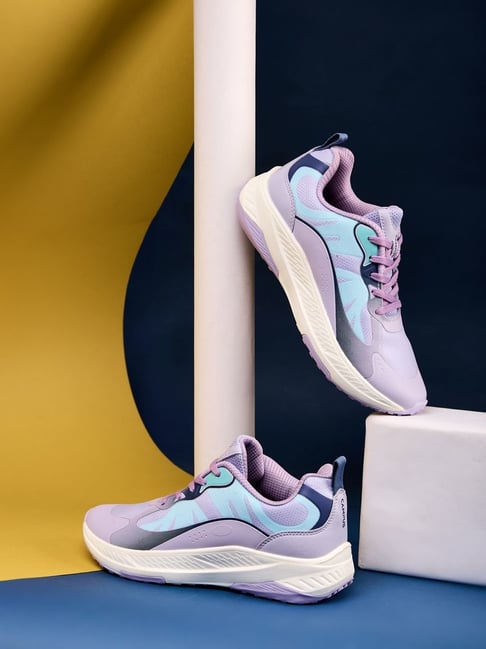 Campus Women's Nitrofly FABLE Light Purple Sage Green Running Shoes