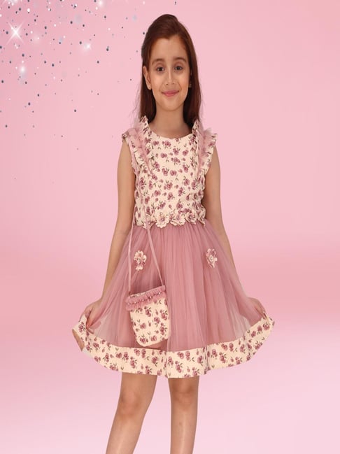 Cutecumber Girls Pink Regular Fit Dress-picture-37