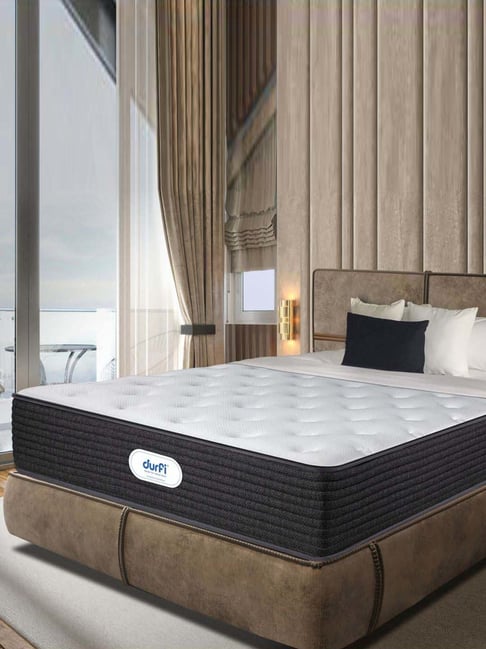 Durfi Ortho Flex Hybrid 8 Inch King Mattress with Pocket Spring & Memory Foam (72x72)