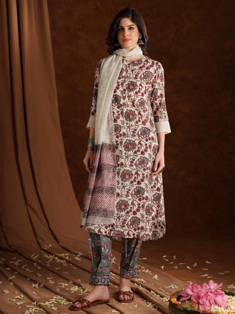 Jaypore Multicolour Block Printed Straight Fit Kurta-picture-37