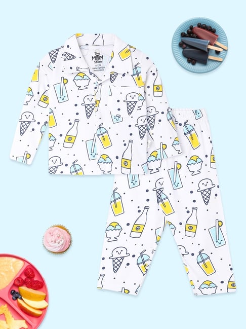 The Mom Store Multicolor Cotton Printed Romper