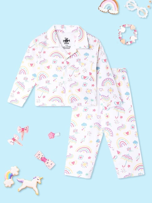 The Mom Store Multicolor Cotton Printed Rompers - Pack of 2-picture-23