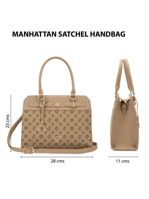Buy LAVIE Signature Beige Logo Handbag for Women Online Tata CLiQ