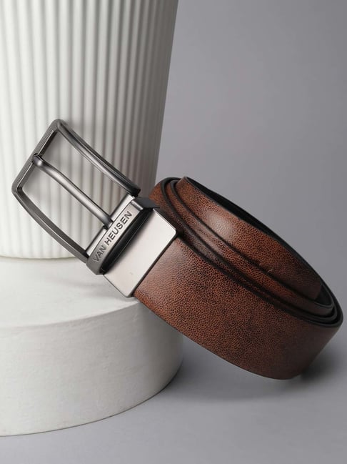 Buy Van Heusen Brown Formal Belt for MenOnline Tata CLiQ