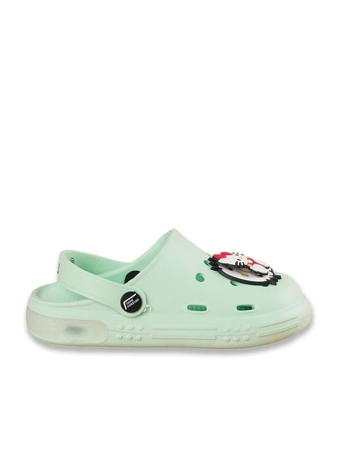 Fame Forever by Lifestyle Kids Green Olive Milary Leaf Mint Clogs