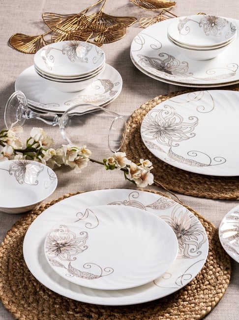 Goodhomes White Bone China Dinner Set