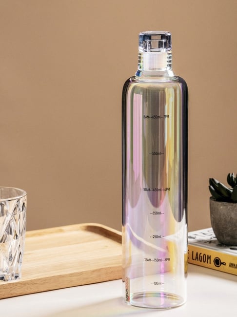 Goodhomes Clear Glass Water Bottle with Lid (750 ml)