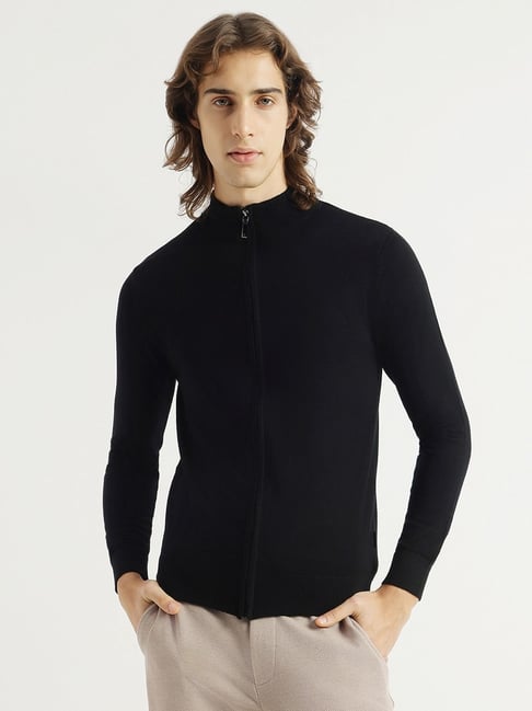 United Colors Of Benetton Black Regular Fit Sweatshirt