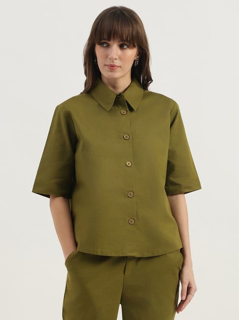 United Colors Of Benetton Green Regular Fit Shirt-picture-26
