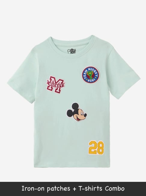 The Souled Store Mickey Mouse: Team Mickey Boys Cotton T-Shirts (2-8 Yrs)-picture-25