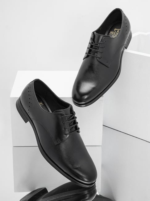 Red Tape Men's Modern Classics¿ Black Derby Shoes-picture-20